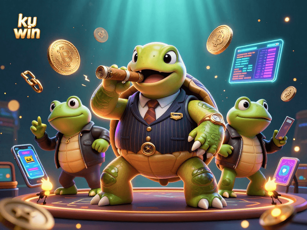 Engage with ku win as a massive snapping turtle in a vintage suit and bullfrog enforcers light up the casino.