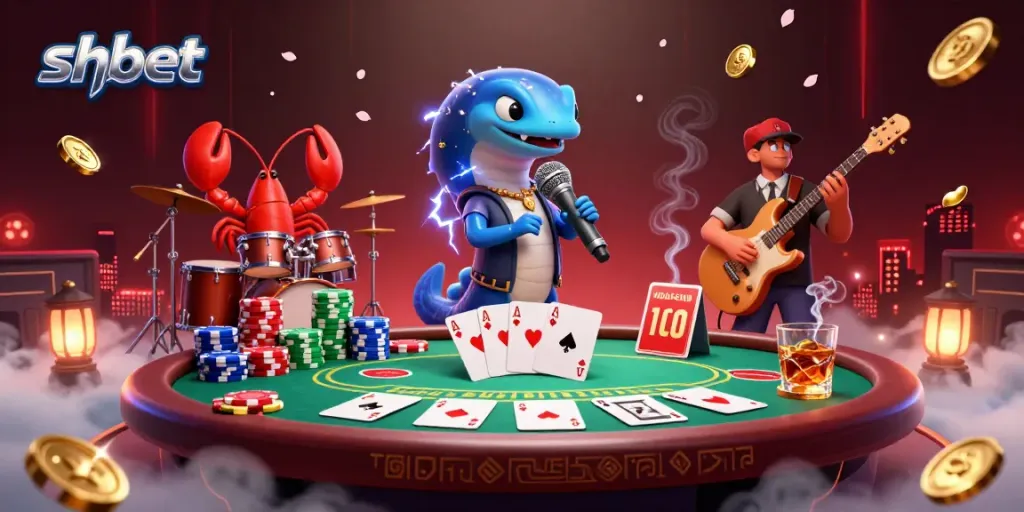 Experience vibrant gameplay at shbet with a lively underwater casino scene featuring unique characters and rich game elements.