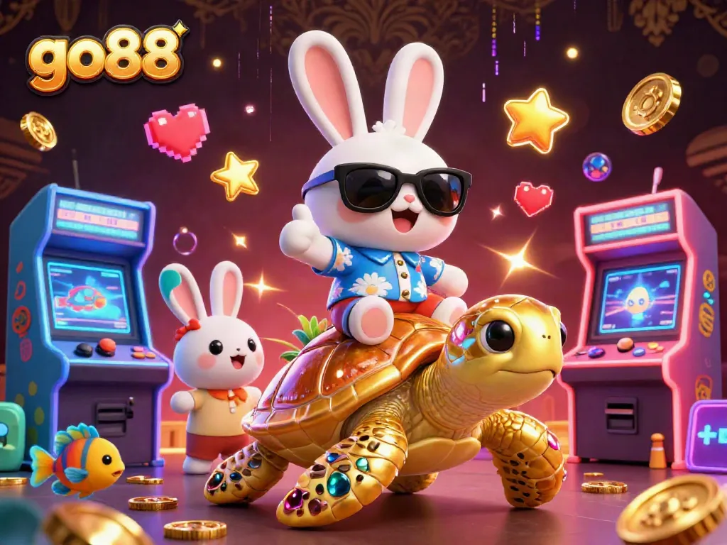 Khám phá GO88 với thỏ may mắn 3D và rùa vàng trong thế giới game hấp dẫn.