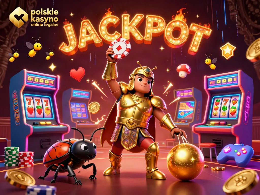 Experience excitement at polskie kasyno online legalne with a fun 3D illustration of winning moments.