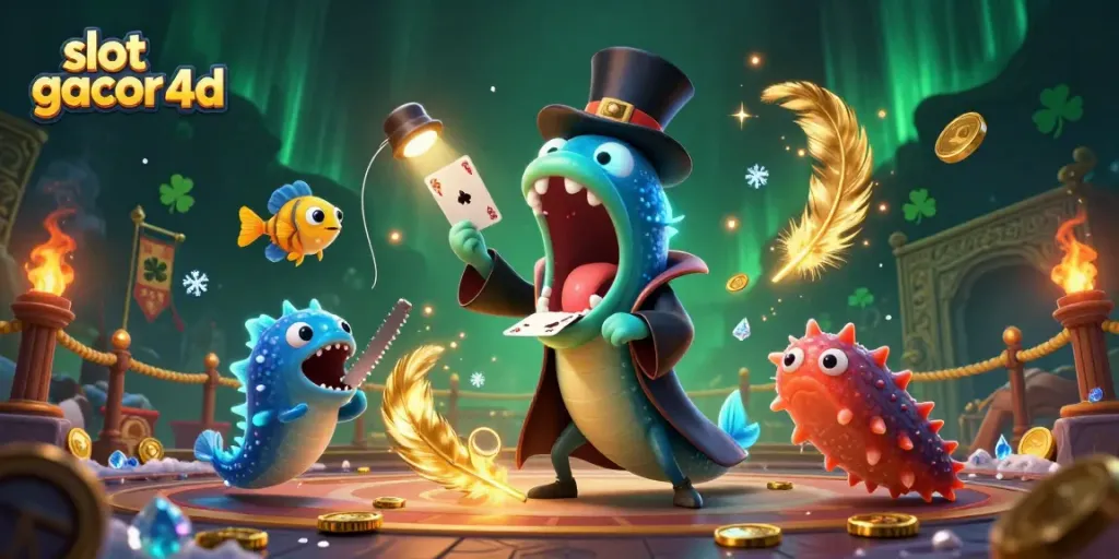 Slot gacor 4d menampilkan ikan gulper dalam pertunjukan sulap yang fantastis di kasino digital.