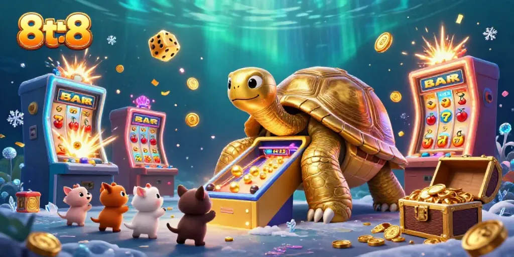 Experience vibrant casino fun with the 8tt8 golden tortoise machine and jackpot excitement.