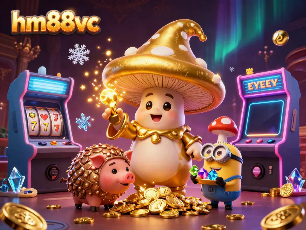 Experience adventure with hm88vc, featuring magical elements and casino-inspired design!