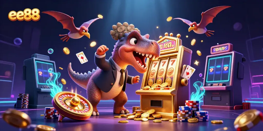 Experience exciting wins at ee88 with dazzling slot games in a dynamic casino scene.