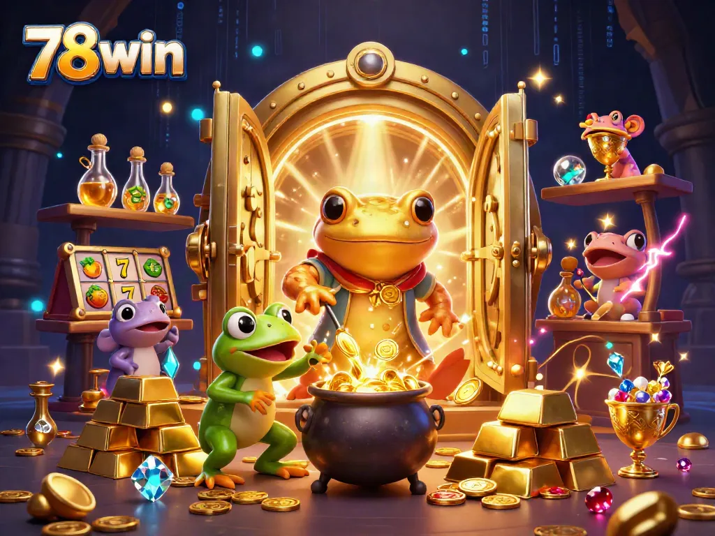 Engage with thrilling gameplay at 78win as our giant salamander alchemist unveils treasures.
