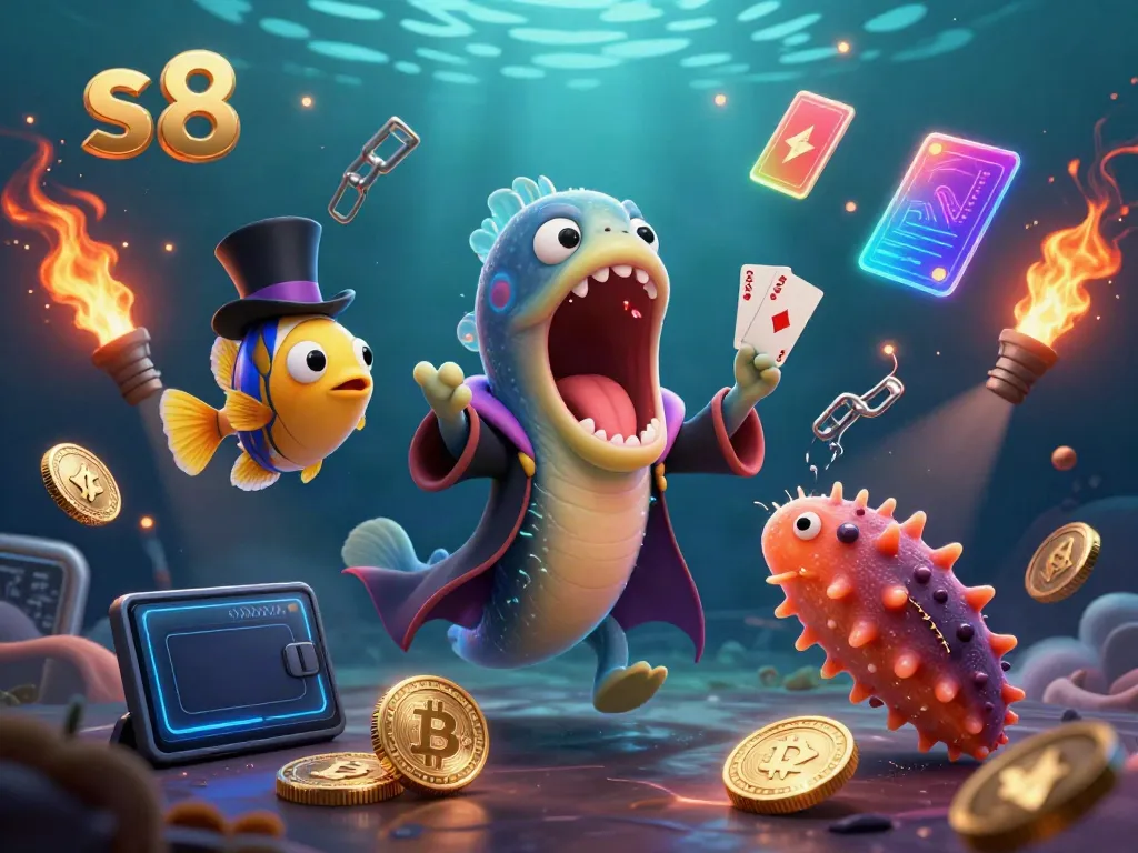 Experience thrilling magic at s8 with dazzling card tricks and vibrant underwater casino elements.