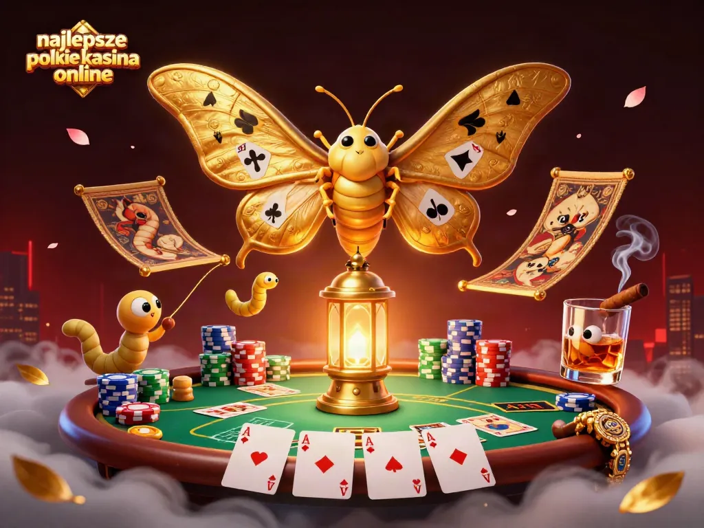 Engage with the excitement of najlepsze polskie kasyna online with a vibrant casino illustration full of dynamic game elements.