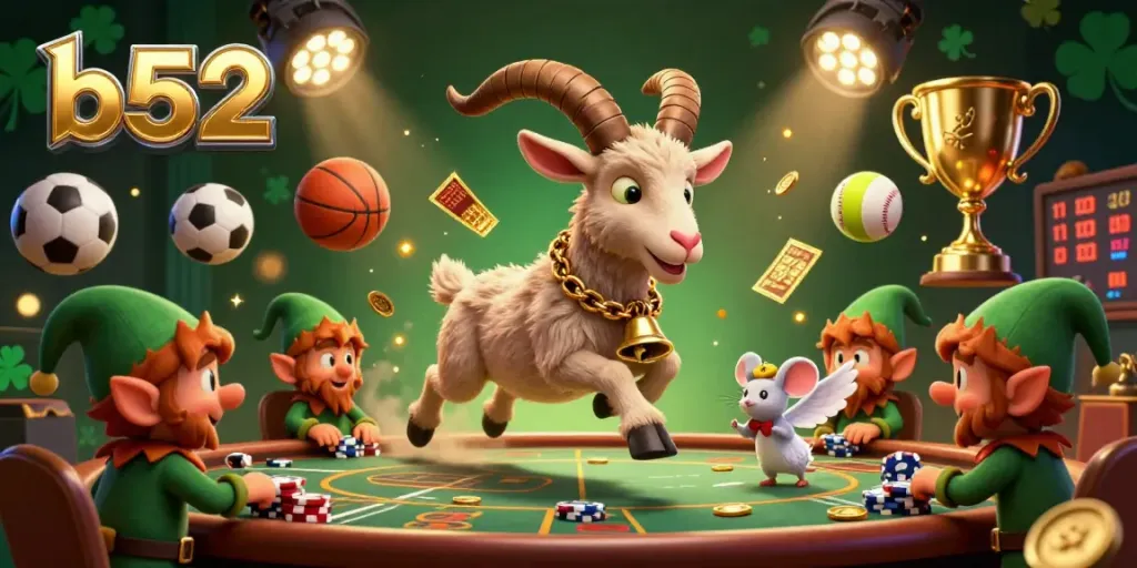 Engage in the festive b52 casino adventure with Krampus, a tiny angel mouse, and naughty gremlins in action.