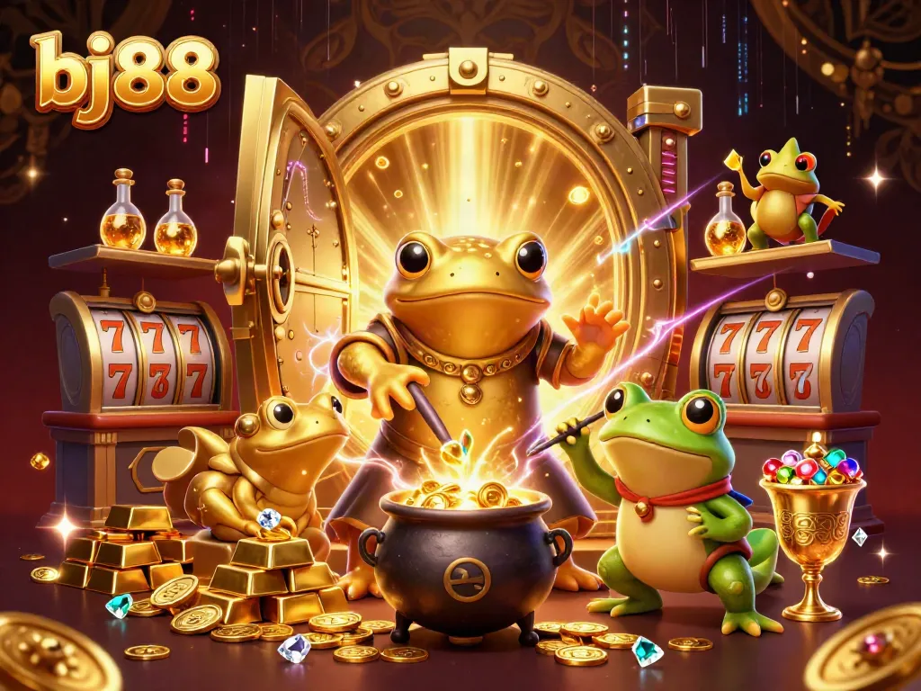 Experience thrilling gameplay at bj88 with vibrant slots, gold coins, and charismatic alchemist characters.