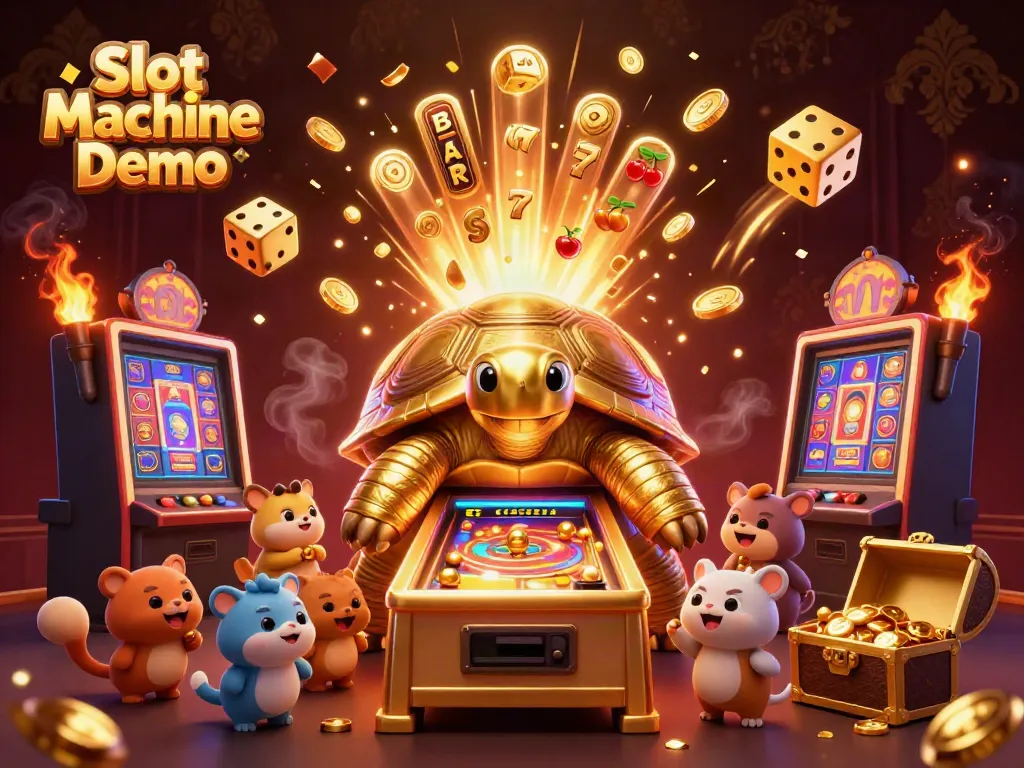 Experience thrilling Slot Machine Demo game action with a golden tortoise, bursting jackpots, and more!