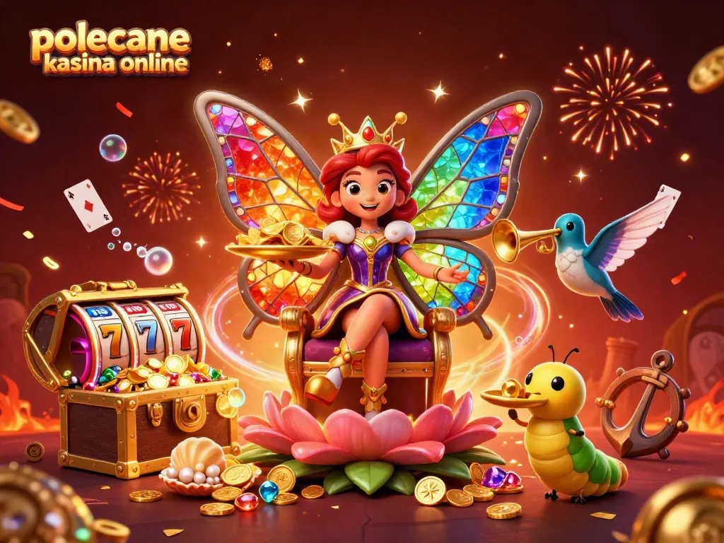 Experience top-tier gaming with polecane kasyna online featuring a vibrant 3D illustration showcasing casino elements.