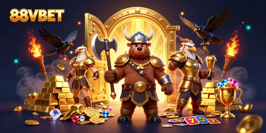 Join the action at 88VBET with vibrant casino treasures and engaging gaming elements.