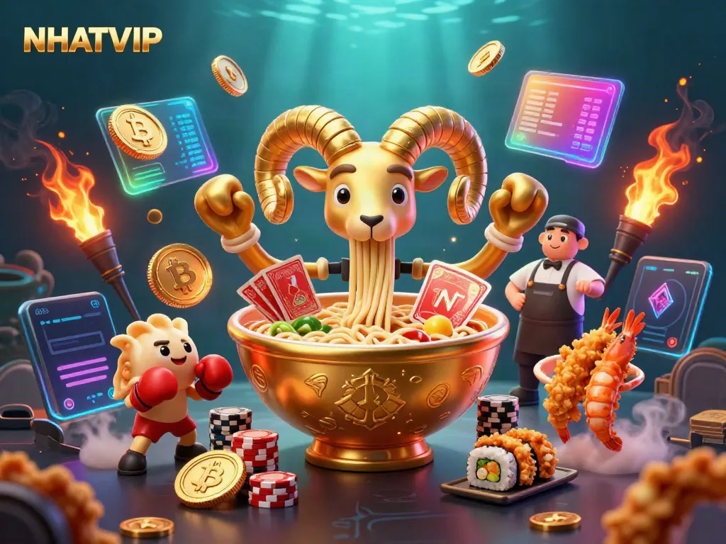 Experience thrilling gameplay with NHATVIP featuring unique characters and vibrant scenes from the casino world.