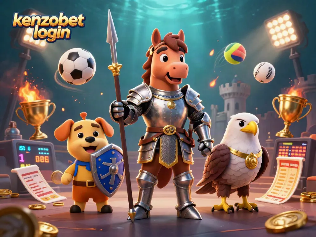 Join the action with kenzobet login and discover thrilling gaming opportunities within a vibrant 3D casino scene.