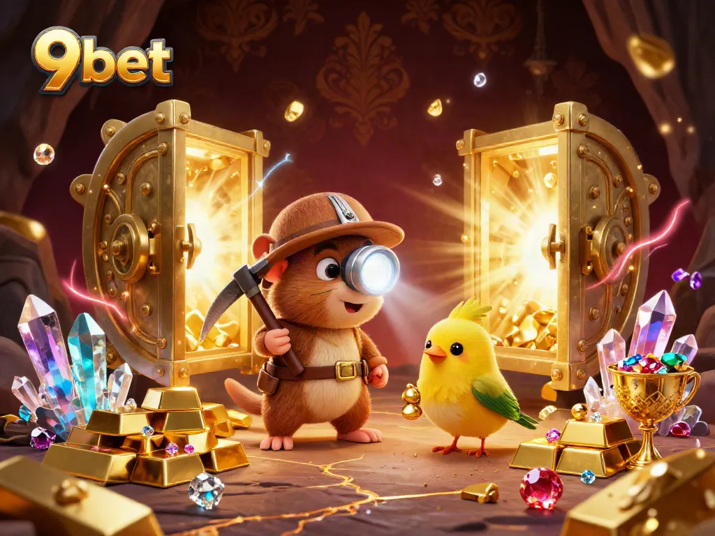 Explore thrilling wins at 9bet with a dynamic 3D treasure hunting adventure.
