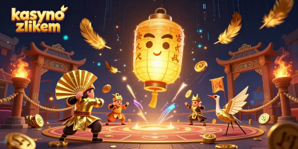 Engage with winning strategies at kasyno z blikiem, featuring vibrant 3D casino elements.